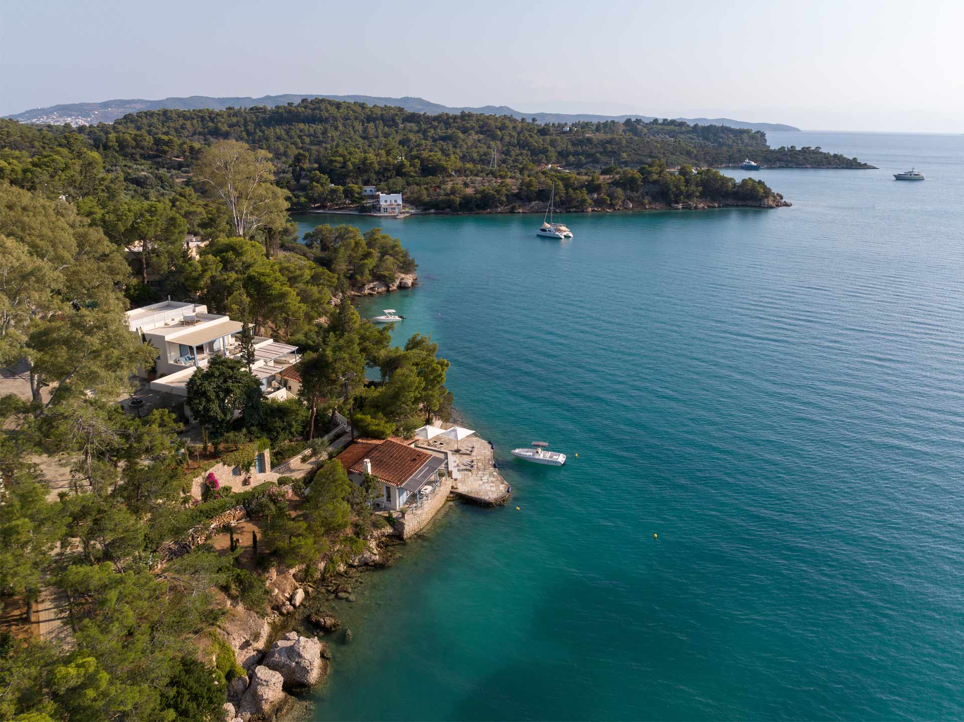 Luxury Villa Santa Maria | Porto Heli Greece drone photo